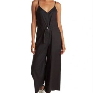North Face Hillrose Wide Leg Hemp Blend Crop Jumpsuit Size Medium